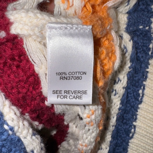 M81 Cato Cream and Orange Crew Neck Sweater - Picture 5 of 9